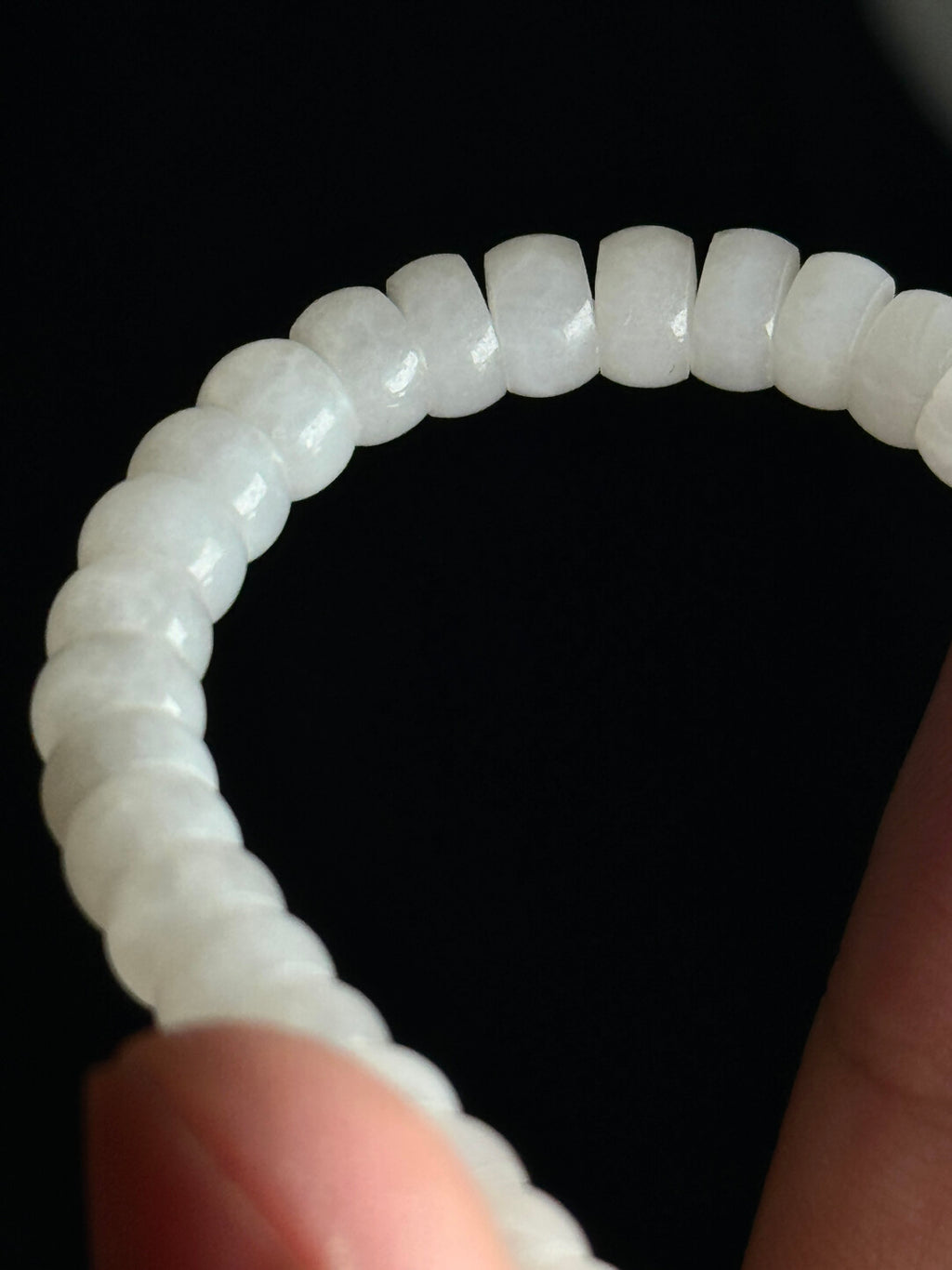 【和田玉手串】青海料羊脂白·精工归圆6mm药片