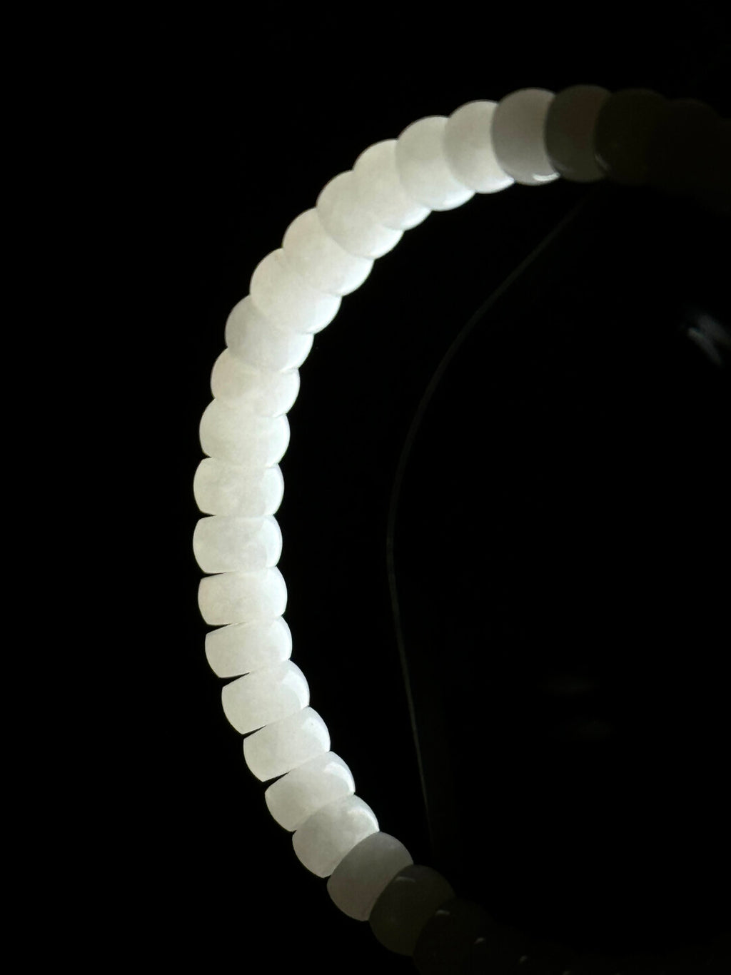 【和田玉手串】青海料羊脂白·精工归圆6mm药片