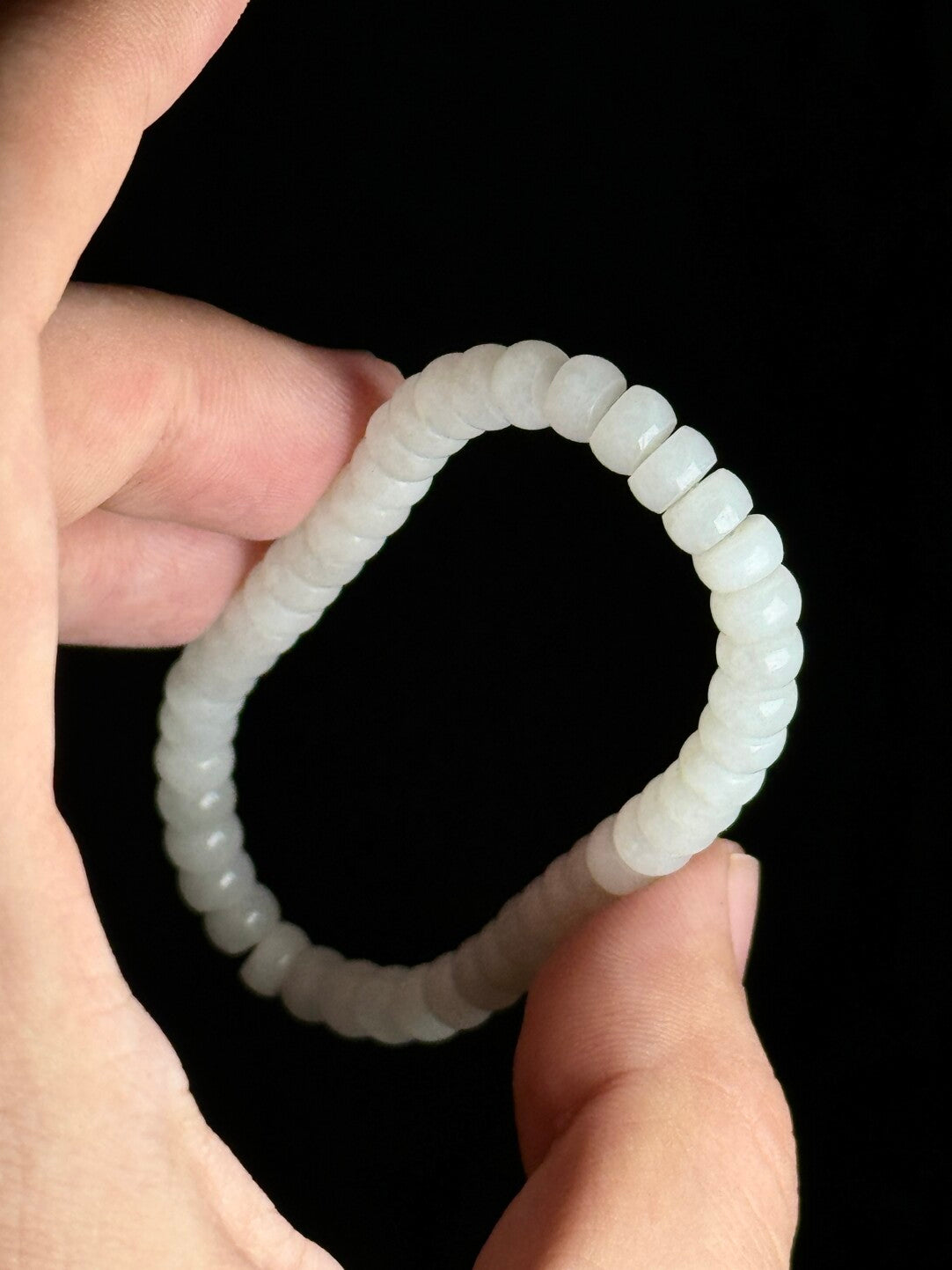 【和田玉手串】青海料羊脂白·精工归圆6mm药片