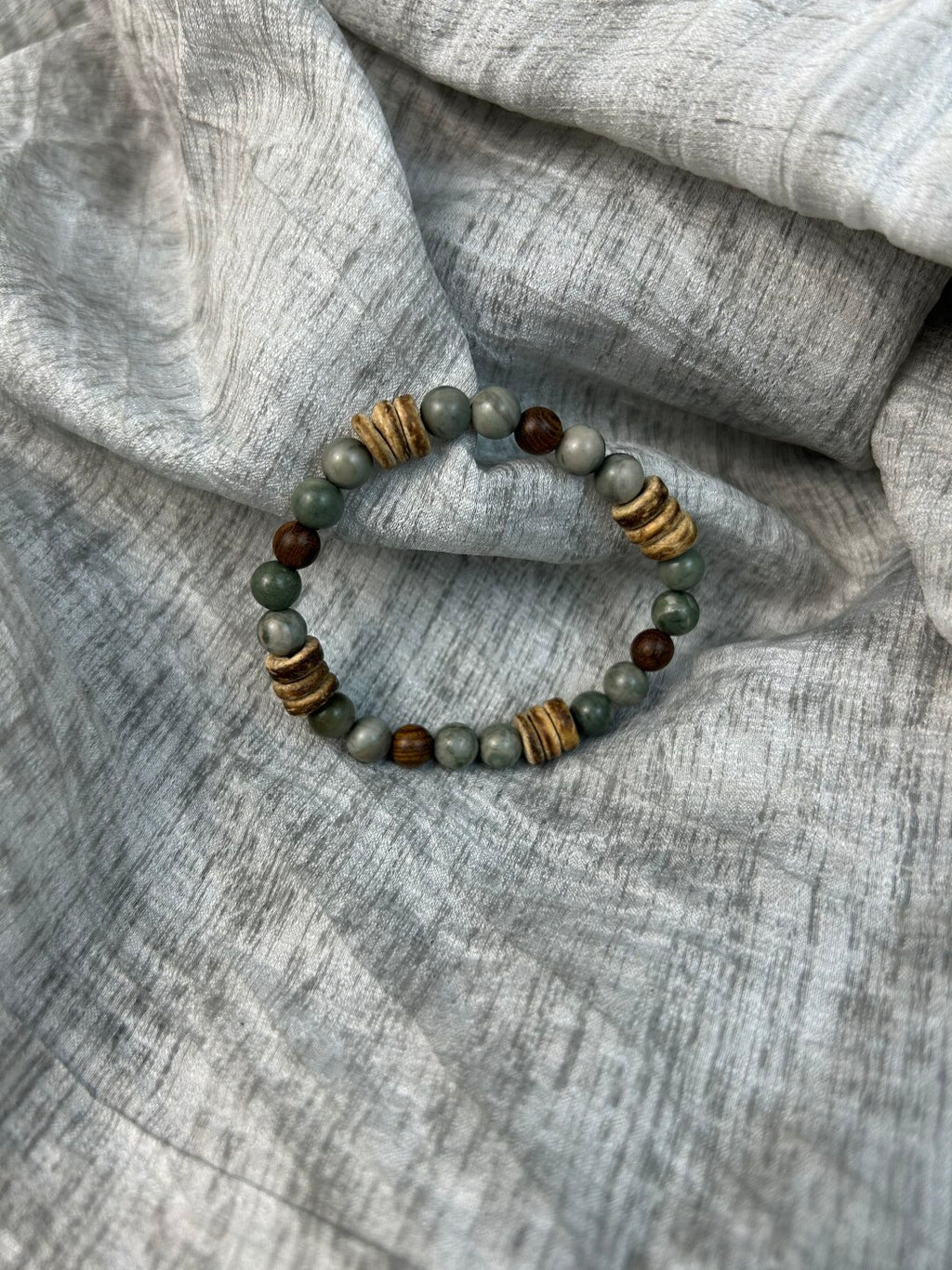 森·原创新中式天然石檀木手串手作