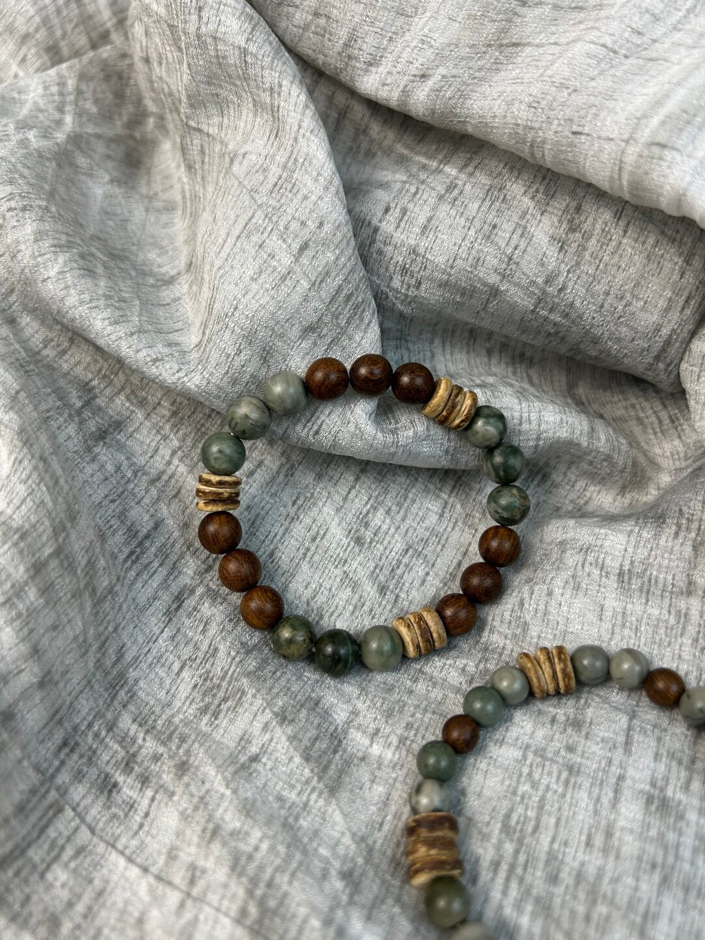 森·原创新中式天然石檀木手串手作