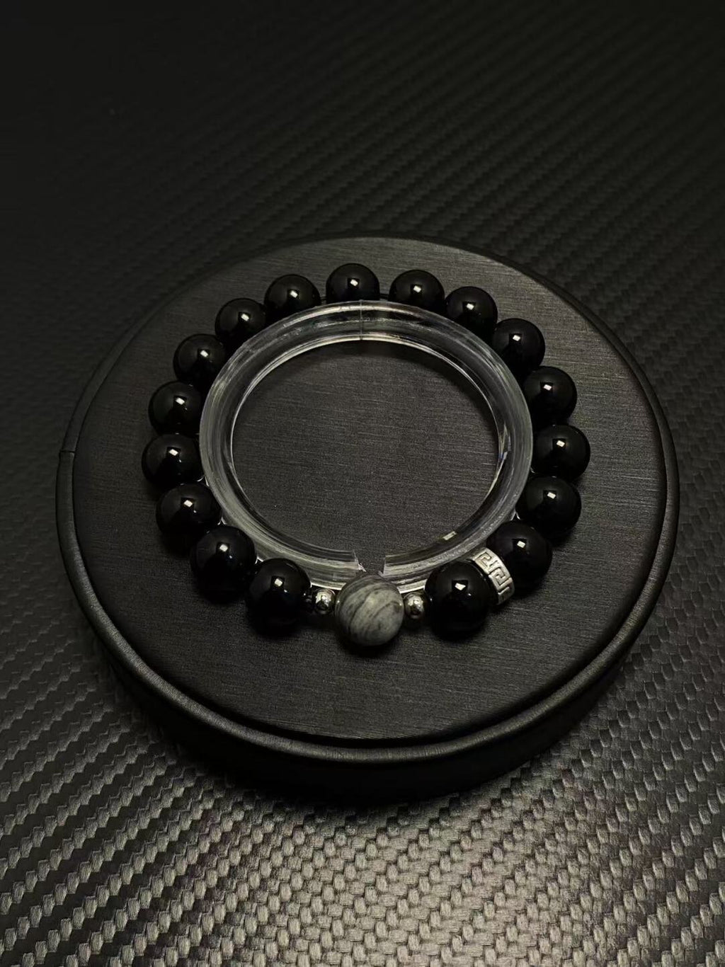 2025NEW新中式黑色复古百搭设计感小众男生百搭高级感串珠手链潮