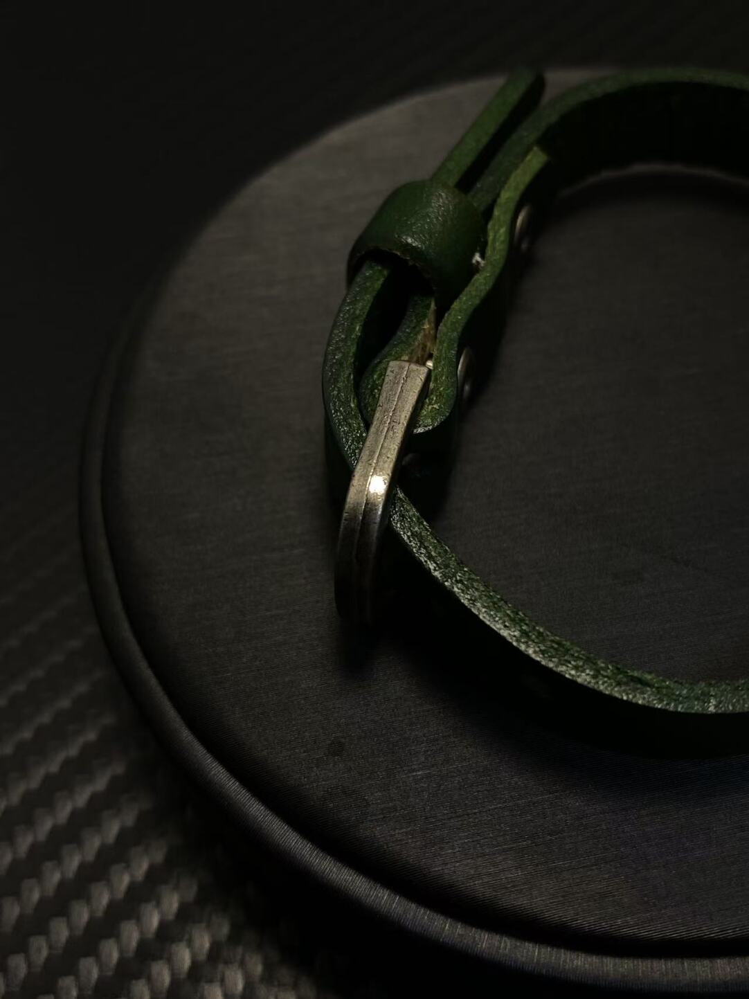 2025NEW美式cleanfit简约复古多色可调节高级感情侣牛皮手链潮牌