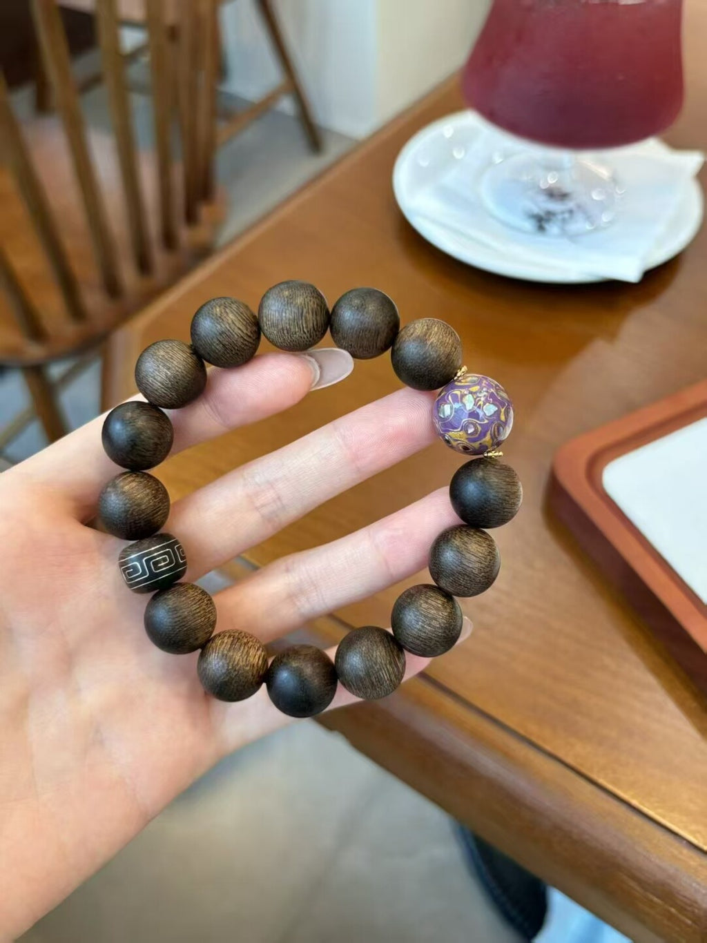 【 隐溪 · 东方手作珠】越南惠安沉水老料沉香质感手串