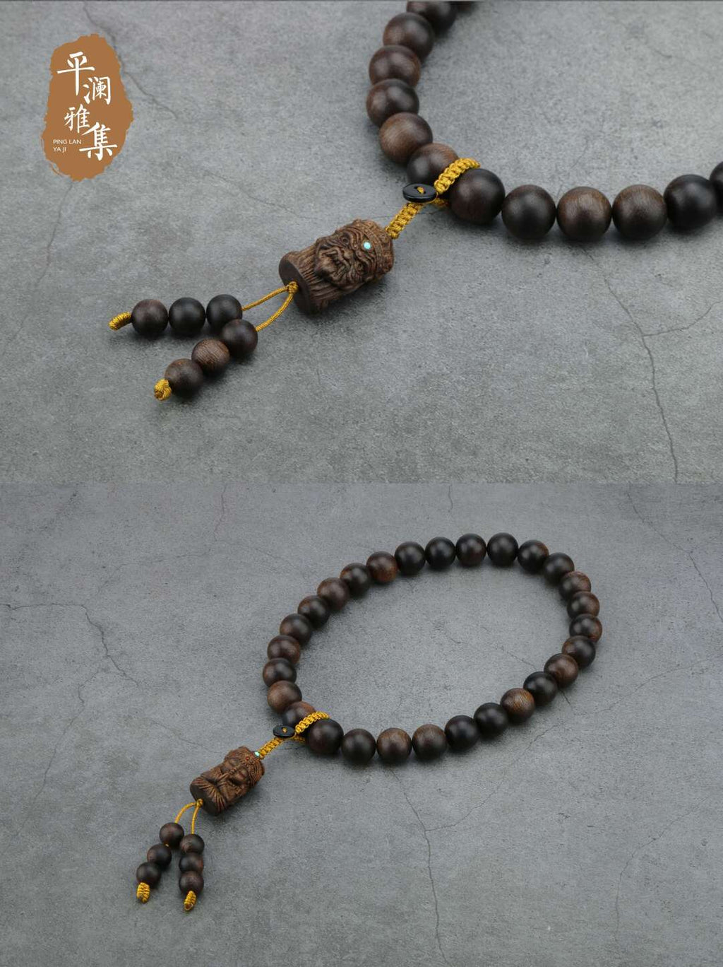 沉木雕语 | 沉香双圈密语手串