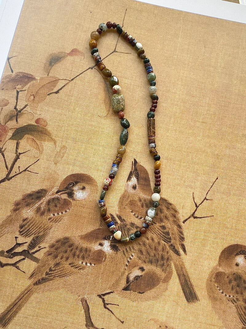 【山梁】原创天然石双圈手串