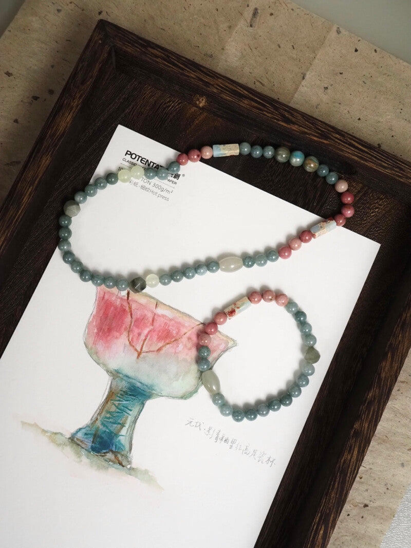 釉里红｜文物灵感系列原创串珠手链