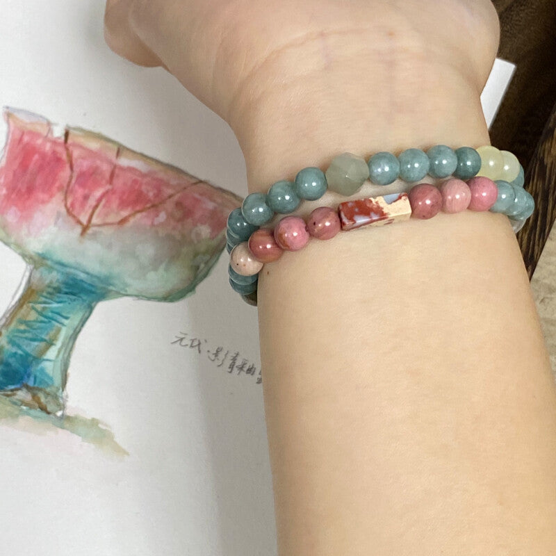 釉里红｜文物灵感系列原创串珠手链