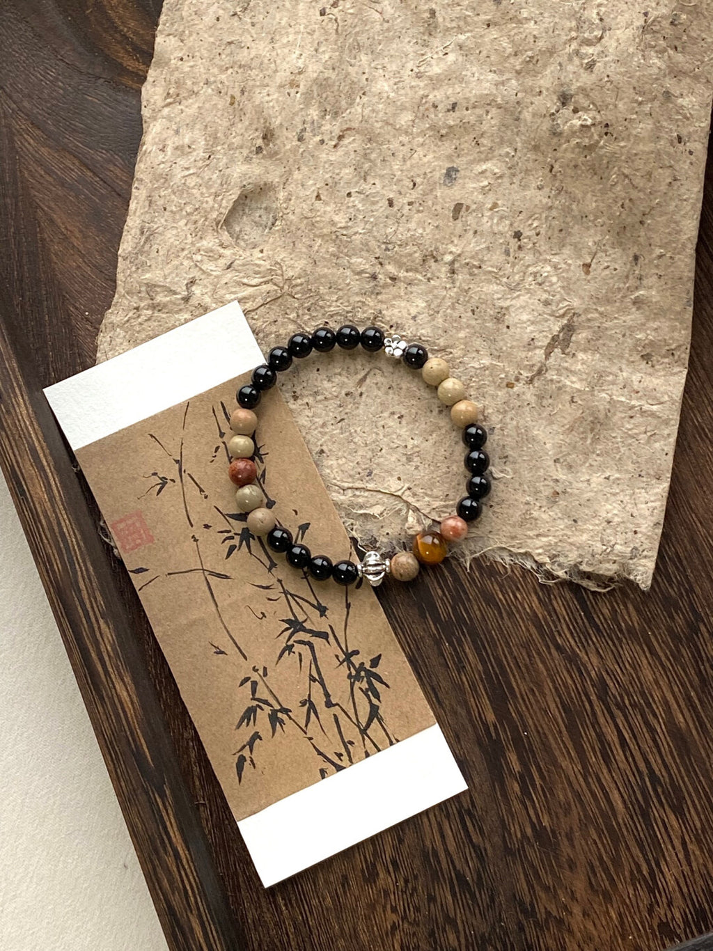 【山安】原创书法系列然石手串