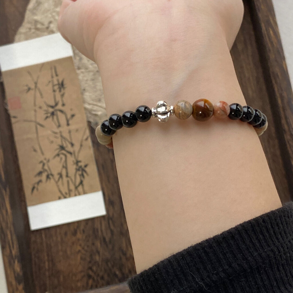 【山安】原创书法系列然石手串