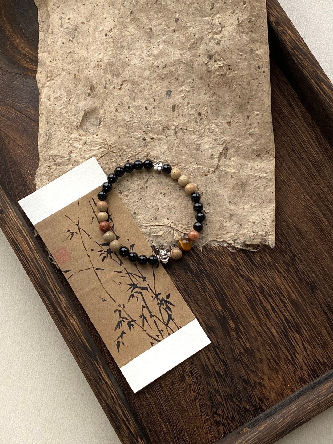 【山安】原创书法系列然石手串