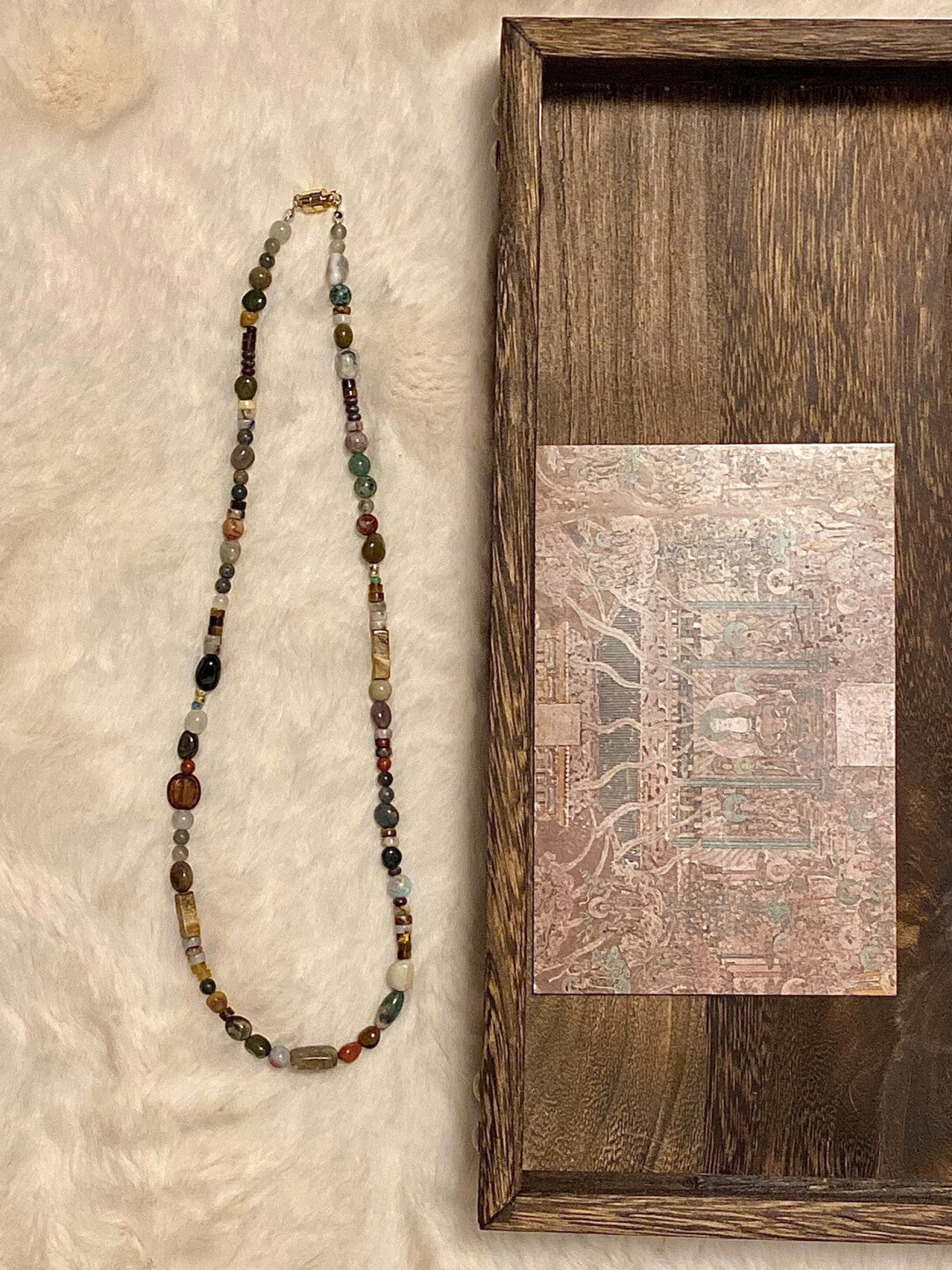 【山梁】原创天然石双圈手串