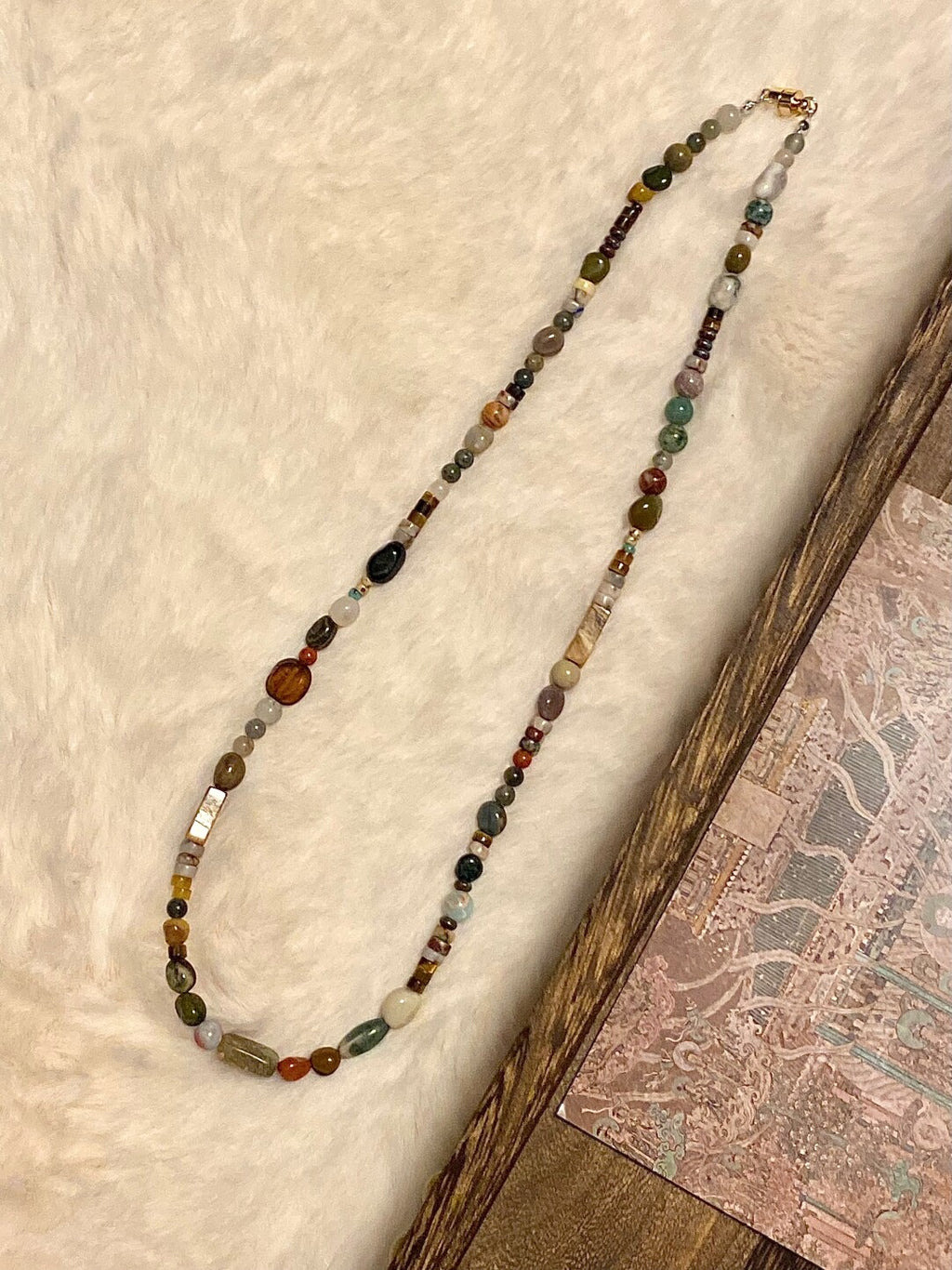 【山梁】原创天然石双圈手串