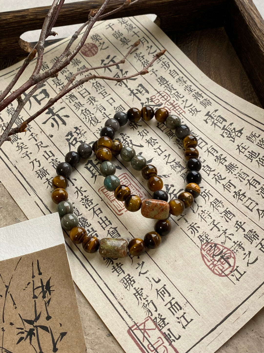 【沉赭】原创天然石手串