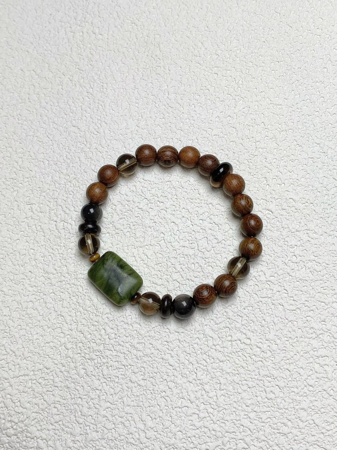 无事牌·山禅｜原创新中式檀木天然石手串手作