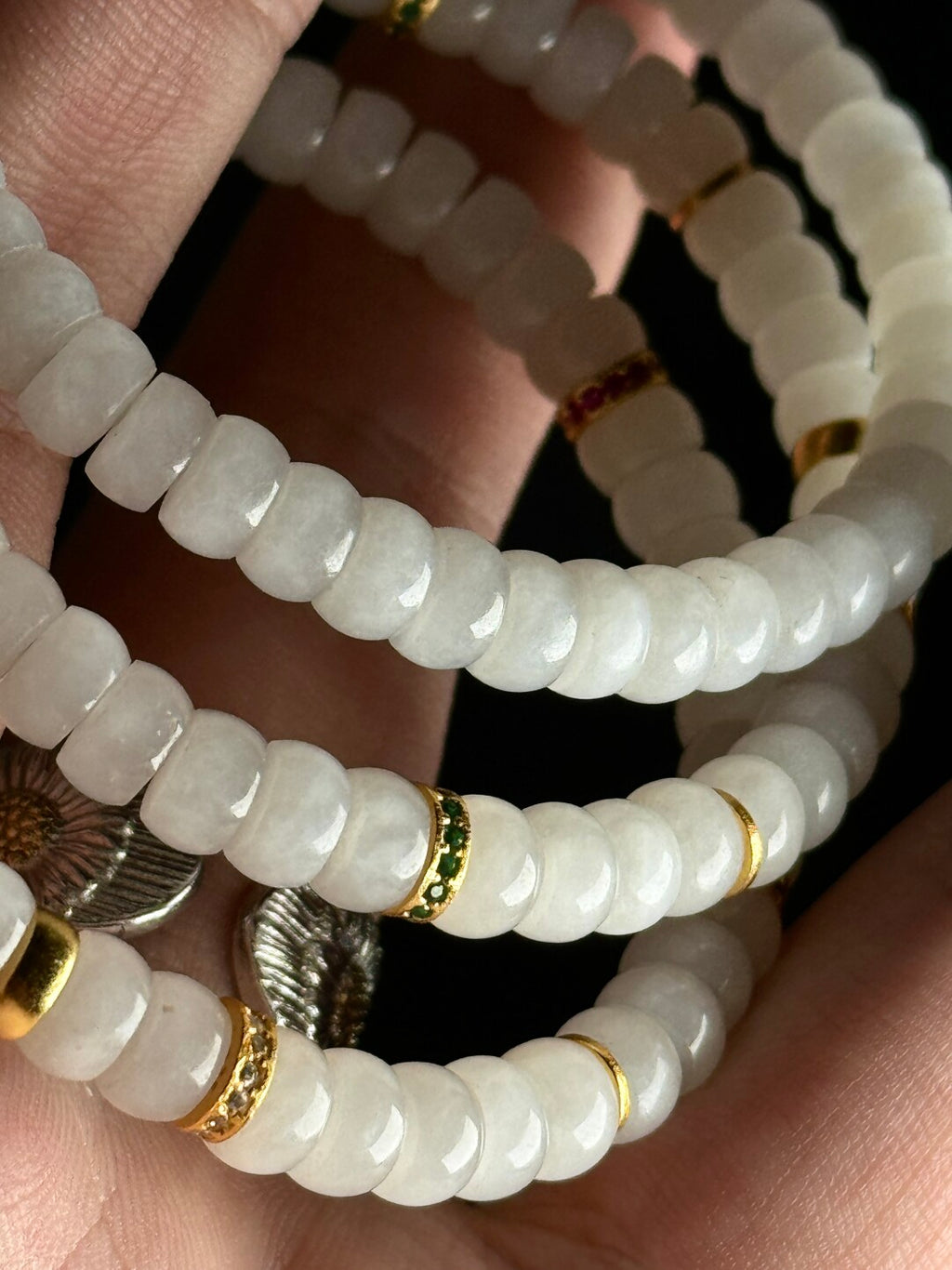 【和田玉手串】青海料羊脂白·精工归圆6mm药片