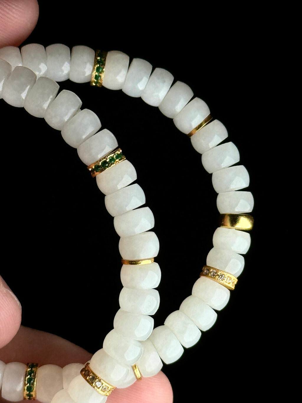 【和田玉手串】青海料羊脂白·精工归圆6mm药片