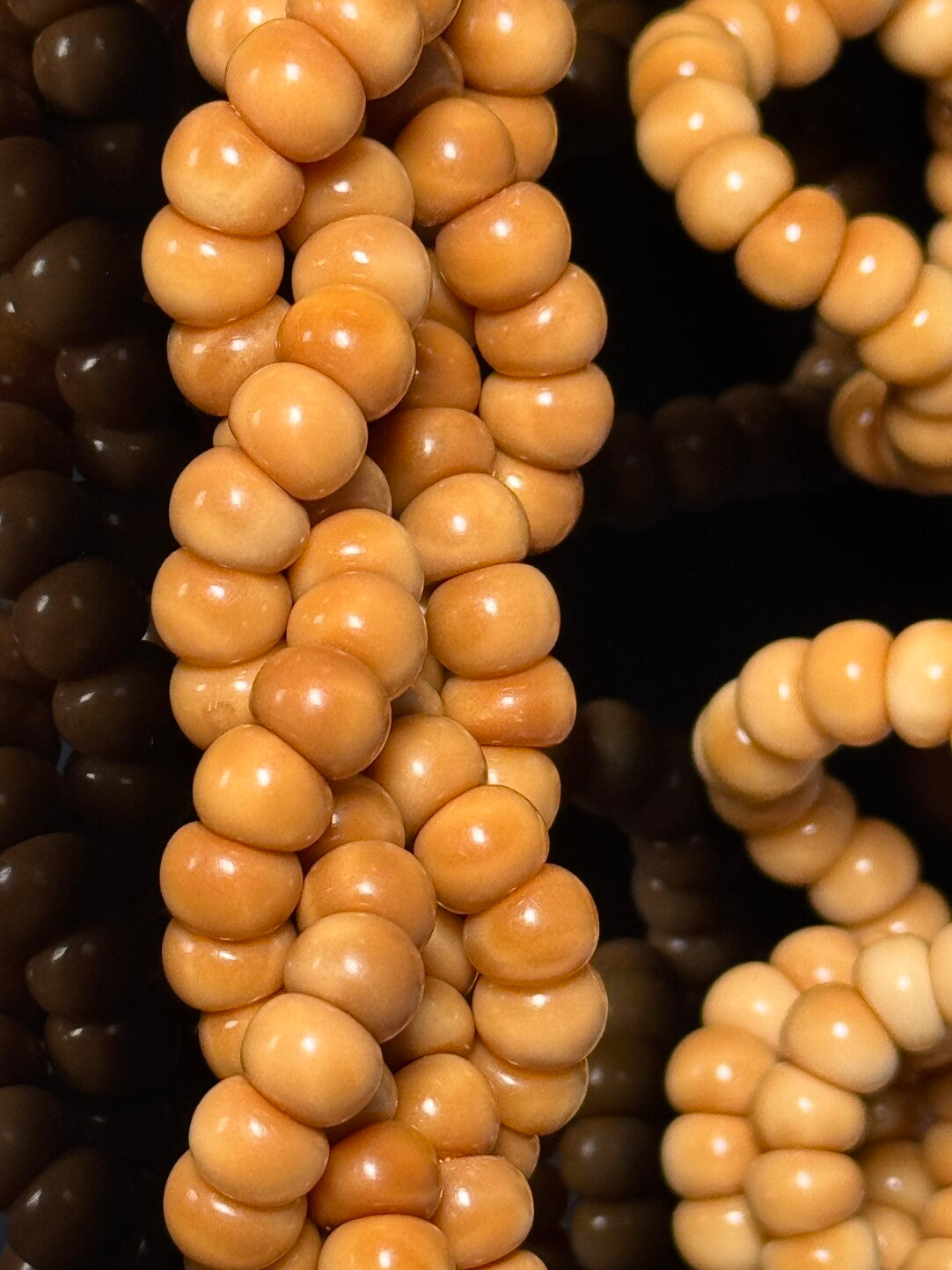 【龙脊菩提蒜瓣】手串/长串·半玉化·天然无科技