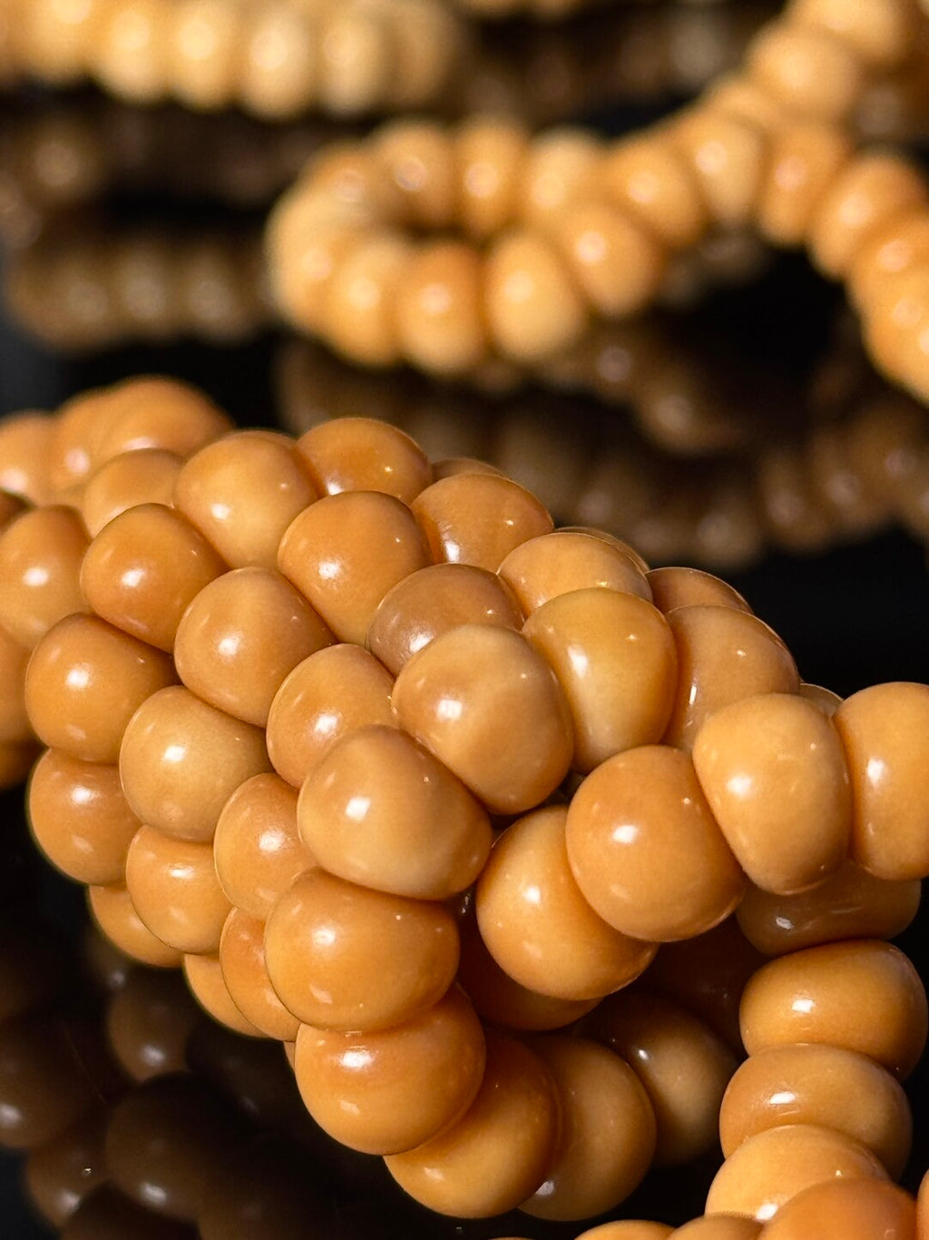 【龙脊菩提蒜瓣】手串/长串·半玉化·天然无科技