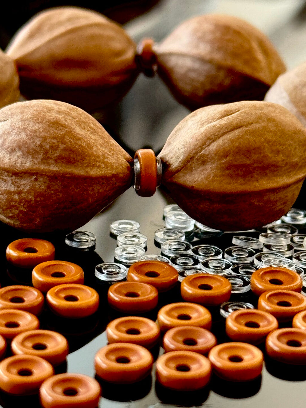 【橄榄核三层夹心隔片】铁核油核各种核必备搭子·不伤核·6x2x2mm