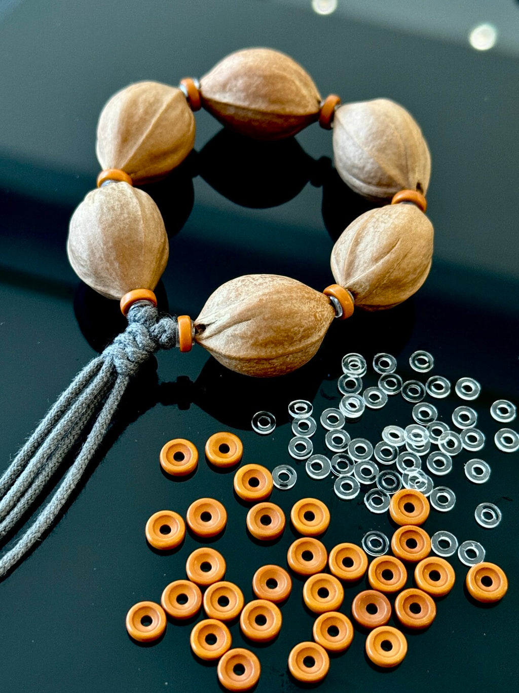 【橄榄核三层夹心隔片】铁核油核各种核必备搭子·不伤核·6x2x2mm