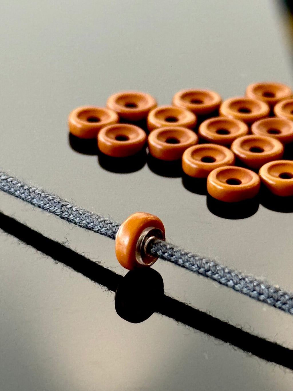 【橄榄核三层夹心隔片】铁核油核各种核必备搭子·不伤核·6x2x2mm