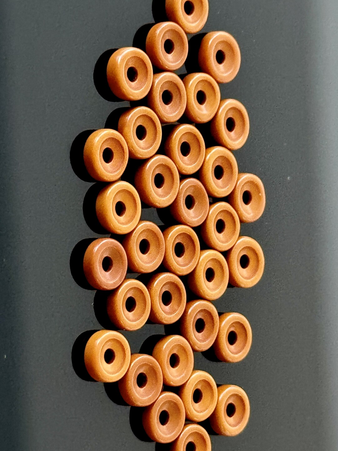 【橄榄核三层夹心隔片】铁核油核各种核必备搭子·不伤核·6x2x2mm