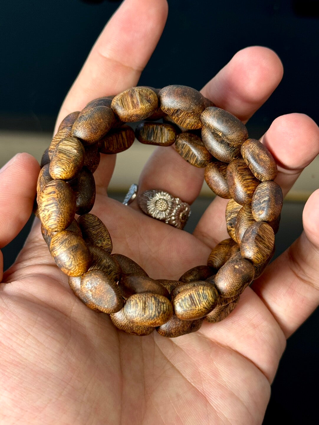 【绿奇楠沉香瘤疤随形手串】原生态无科技·结油丰富·香韵浓厚