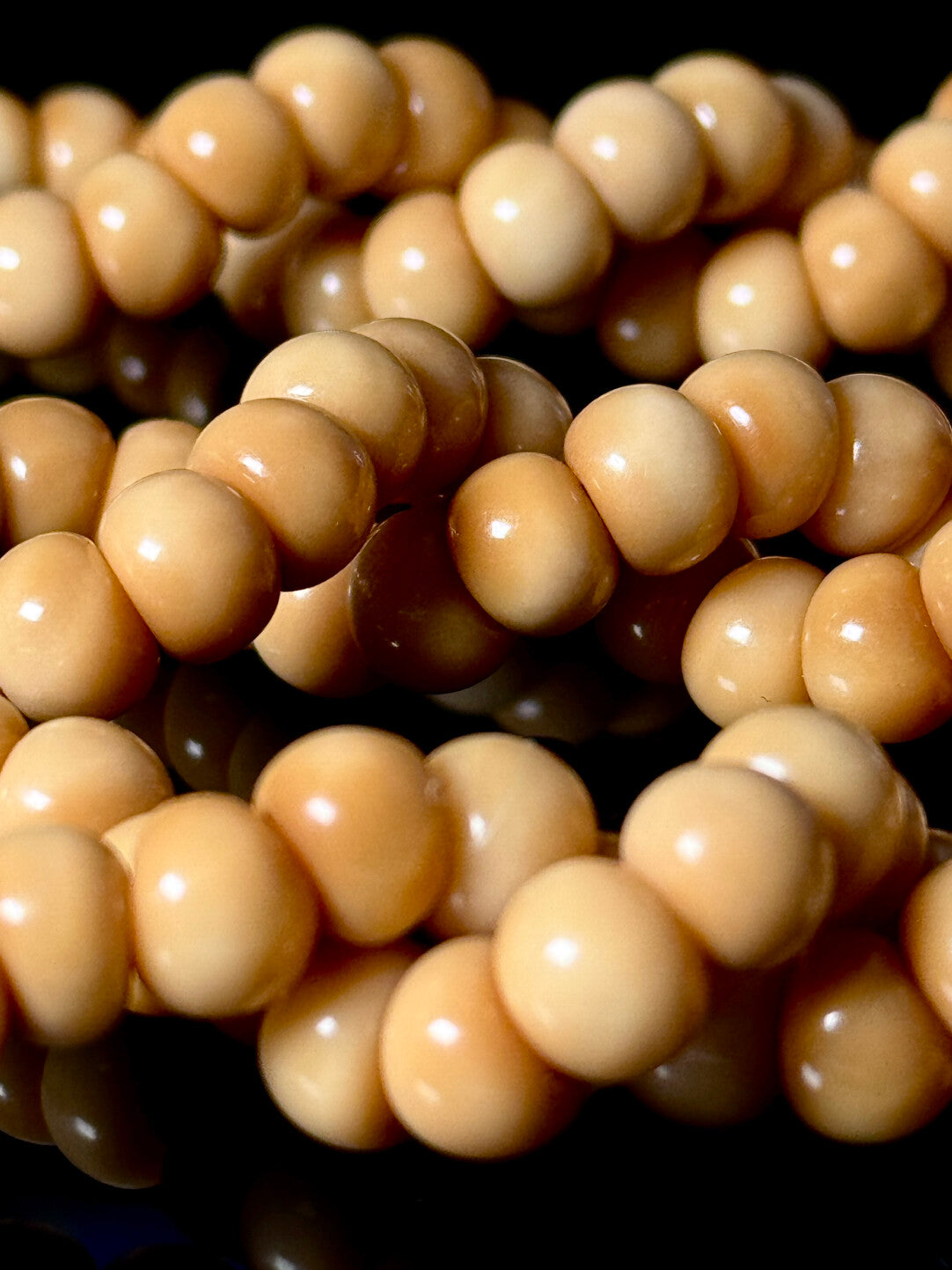 【龙脊菩提蒜瓣】手串/长串·半玉化·天然无科技