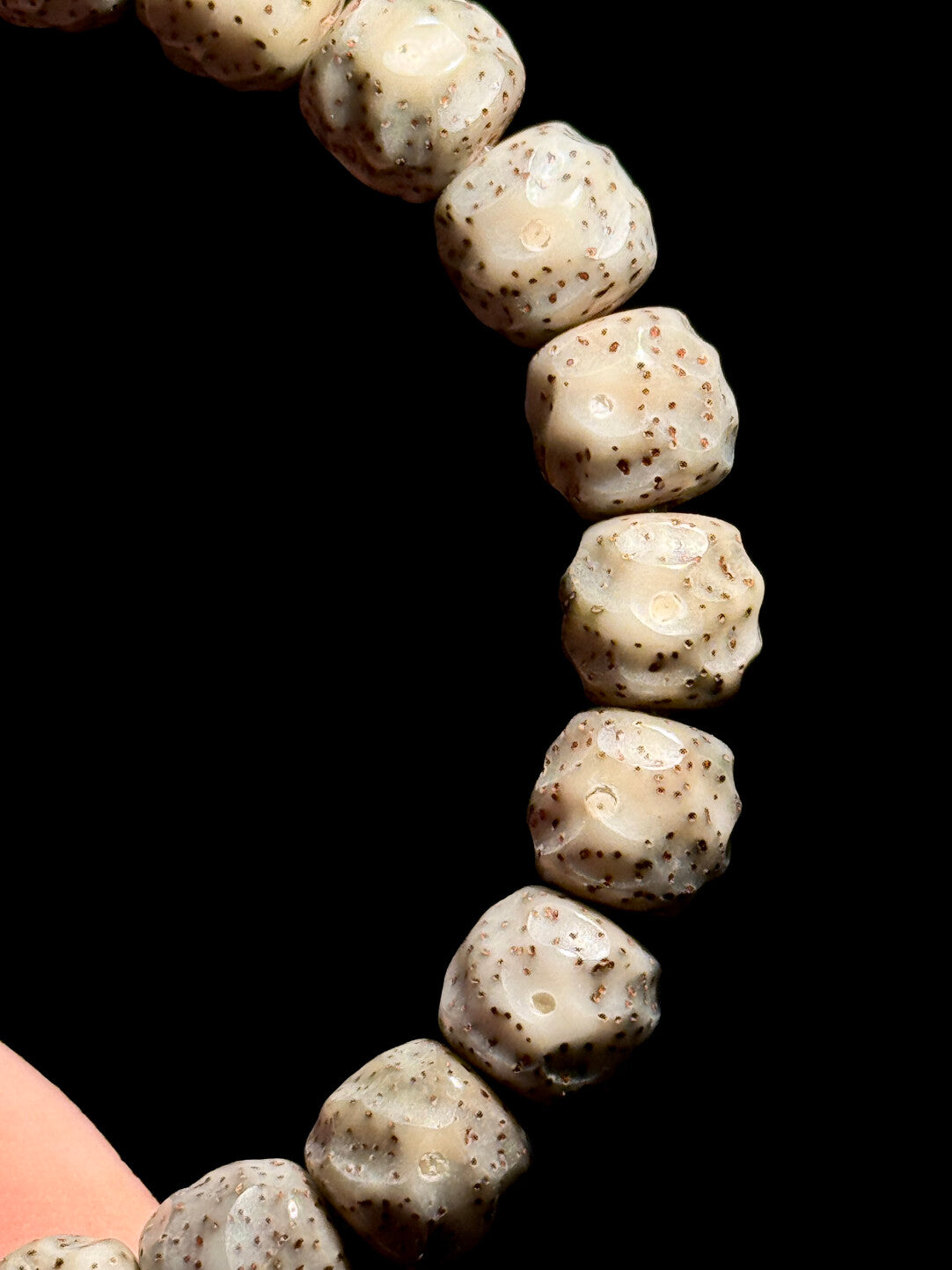 【石玉料星月无相】糯冰·星点够用·精工归圆