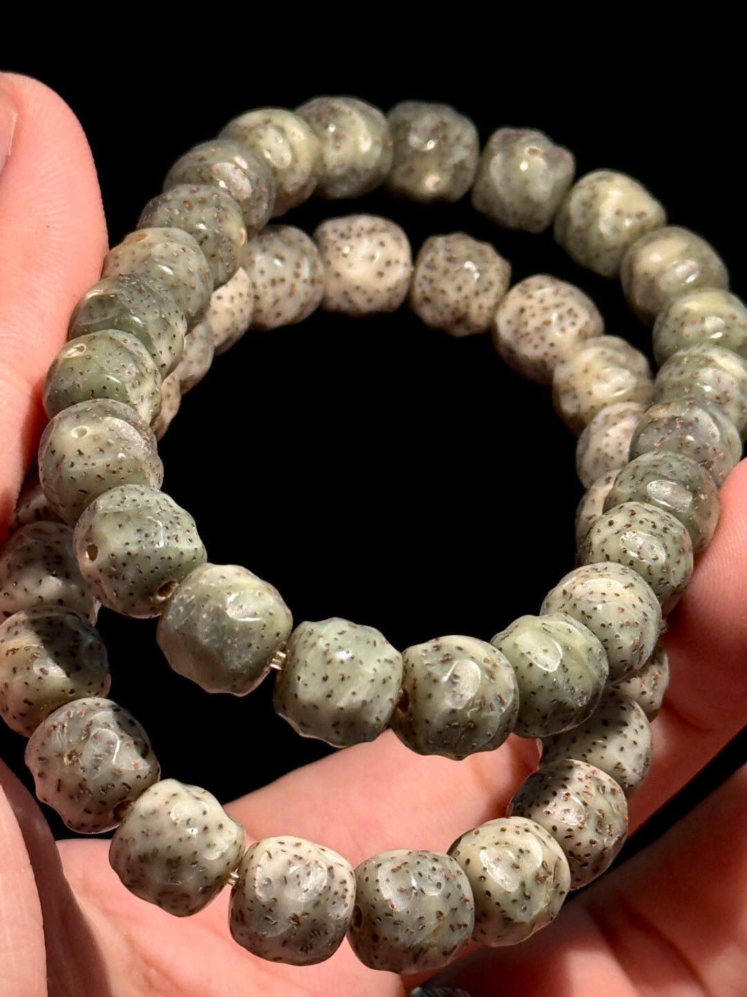 【石玉料星月无相】糯冰·星点够用·精工归圆