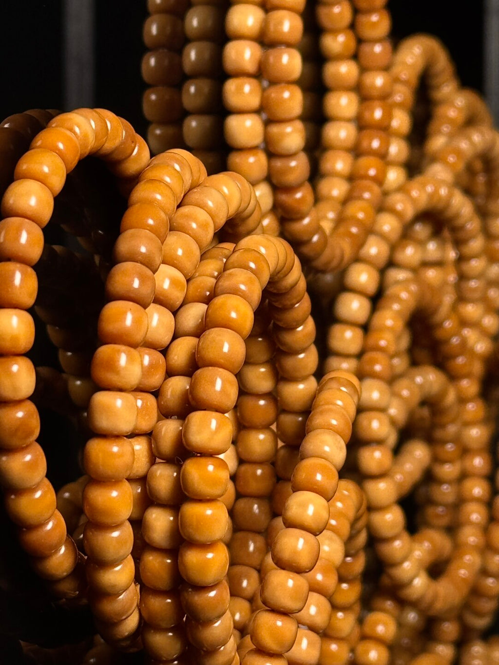 【龙脊菩提桶珠】手串/108·精工归圆·极润半玉化