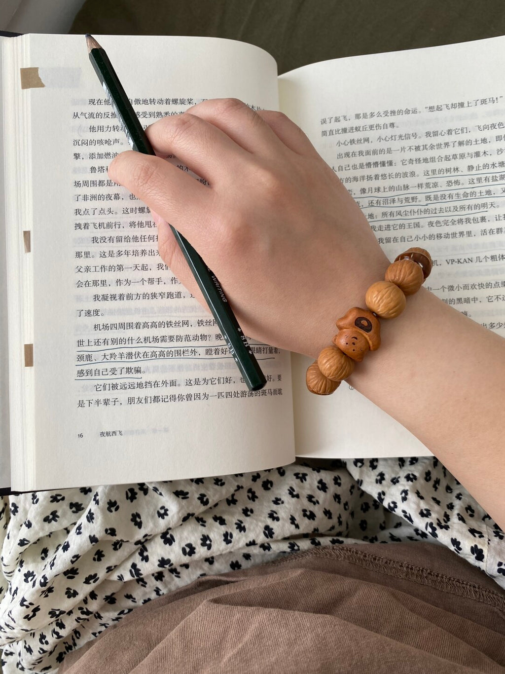 『小熊太妃薄荷糖』｜原创文玩手串·猴头·库克·桃木·老琉璃